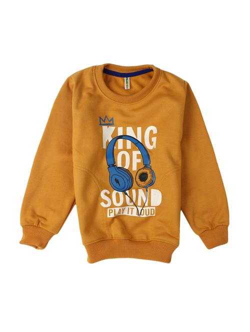 yellow typographic long sleeve sweatshirt - 20309682 - Very Small Image - 1