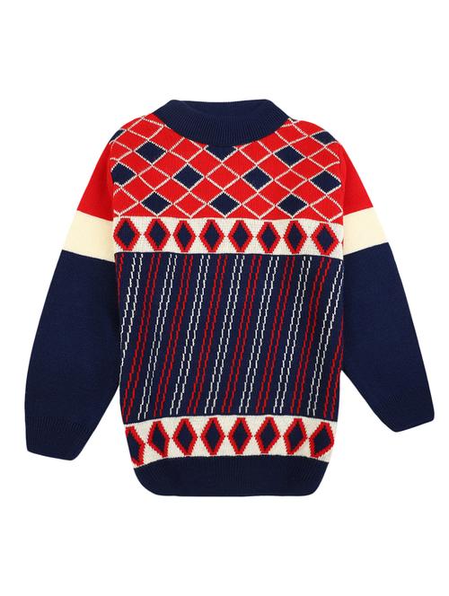 kids geometric long sleeve sweater - 20310164 - Very Small Image - 1