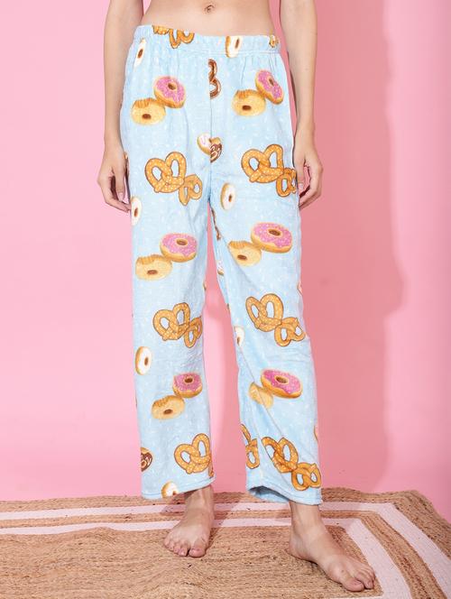 light blue quirky print pajama - 20311221 - Very Small Image - 1