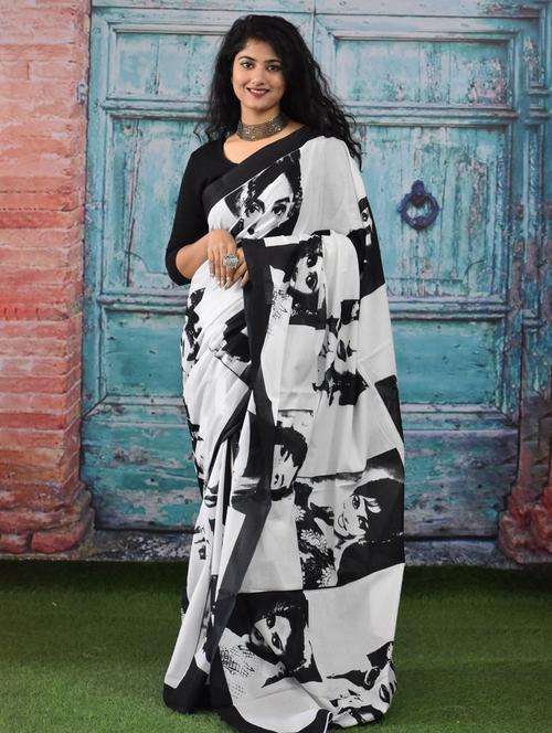multi colored printed saree - 20313234 - Very Small Image - 1