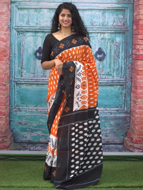 multi colored printed saree - 20314368 - Very Small Image - 1