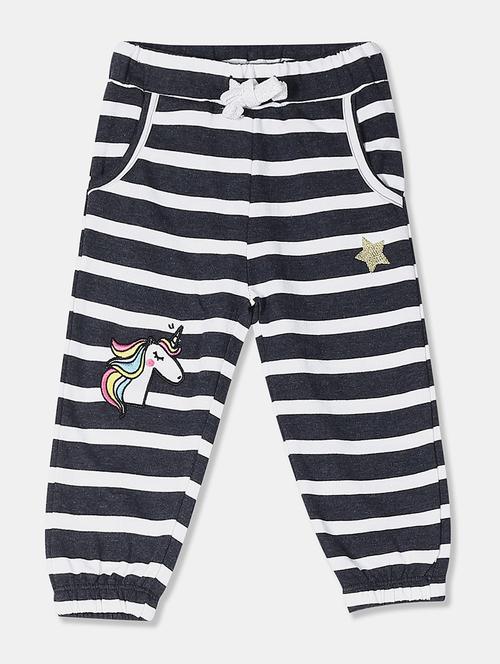 navy blue cotton casual trouser - 20317764 - Very Small Image - 1