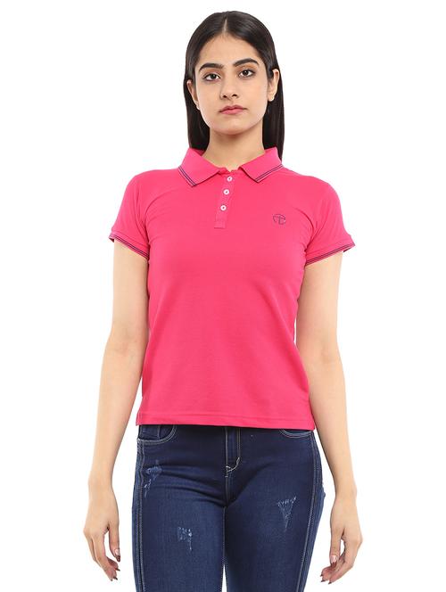 pink cotton regular tshirt - 20317832 - Very Small Image - 1