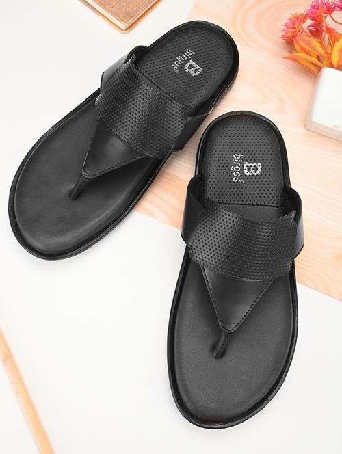 black leatherette slip on sandals - 20317973 - Very Small Image - 1