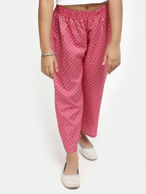 pink cotton harem trouser - 20318414 - Very Small Image - 1