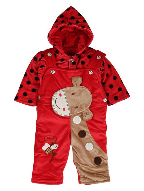 kids cotton dungarees twin set - 20319086 - Very Small Image - 1
