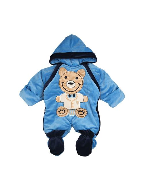 kids blue quirky printed romper - 20319095 - Very Small Image - 1