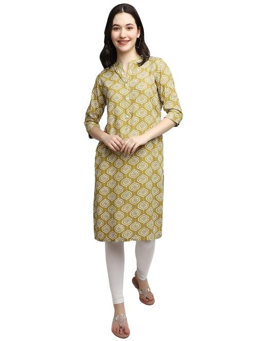 printed mandarin neck straight kurta - 20319691 - Very Small Image - 1