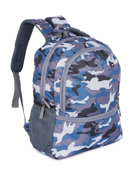 camouflaged cotton polyester blend backpack - 20322626 - Very Small Image - 1