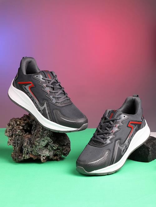 men lace up running sport shoes - 20322916 - Very Small Image - 1