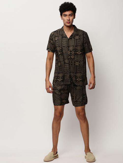 olive printed co-ord set - 20325269 - Very Small Image - 1
