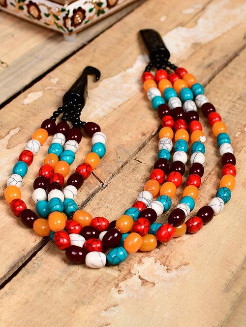 multi colored metal statement necklace - 20331772 - Very Small Image - 1