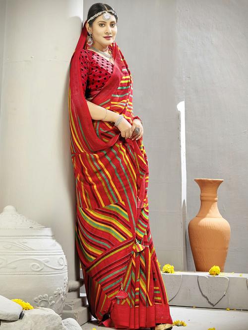 multi colored printed saree - 20335018 - Very Small Image - 1