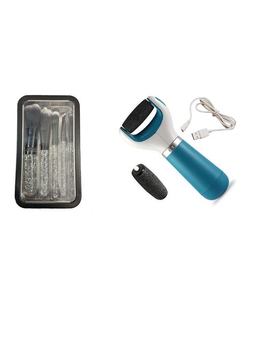 grooming launge set of 5pc makeup brush, ped egg pedicure foot care - 20335536 - Very Small Image - 1