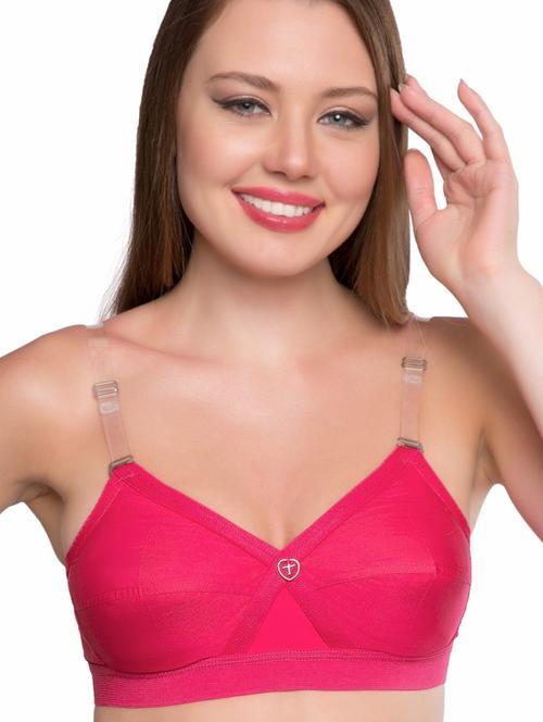 pink cotton minimizer bra - 20337953 - Very Small Image - 1