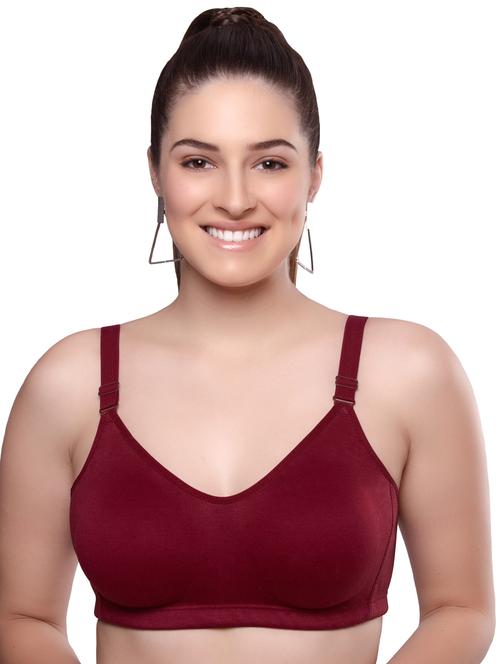 red cotton regular bra - 20338060 - Very Small Image - 1