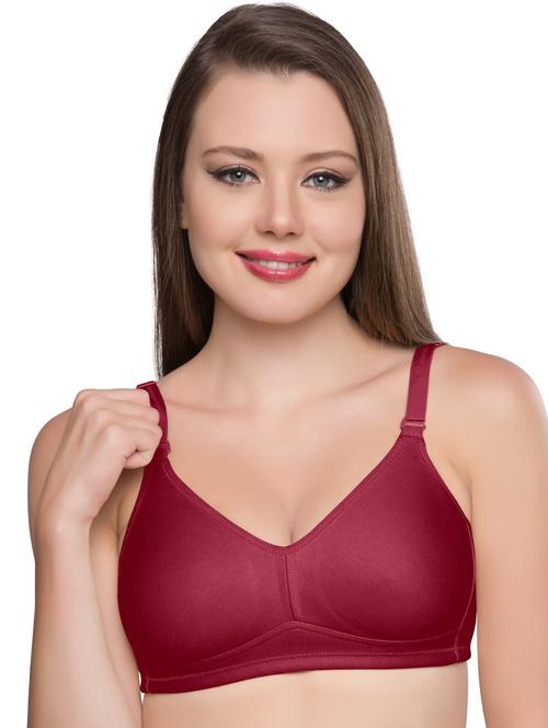 red cotton blend tshirt bra - 20338193 - Very Small Image - 1