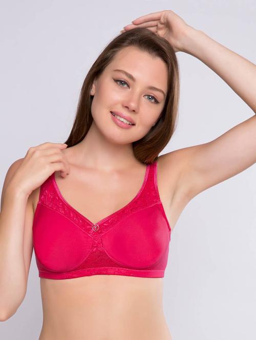 red cotton blend regular bra - 20338672 - Very Small Image - 1
