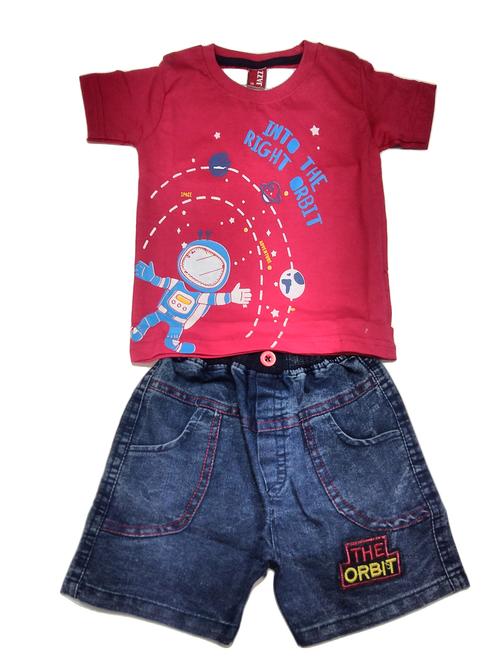 multi colored cotton blend shorts set twin sets & dungree - 20342579 - Very Small Image - 1