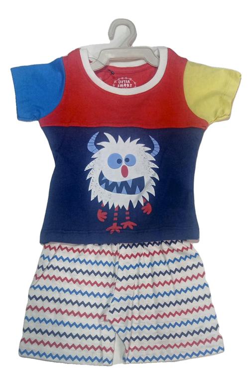 multi colored cotton blend shorts set twin sets & dungree - 20342589 - Very Small Image - 1