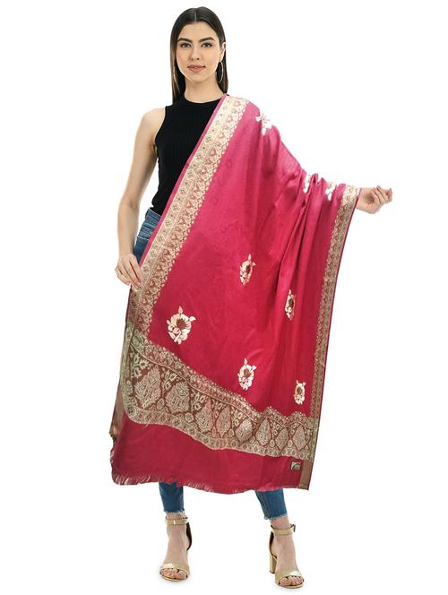 red wool shawl - 20343433 - Very Small Image - 1