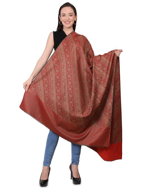 red wool shawl - 20343515 - Very Small Image - 1