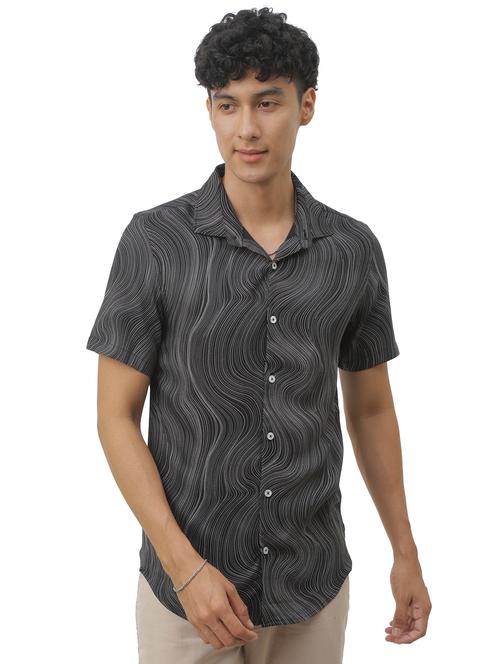 mens printed casual shirt - 20344333 - Very Small Image - 1