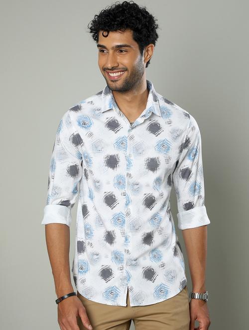 mens printed casual shirt - 20344361 - Very Small Image - 1