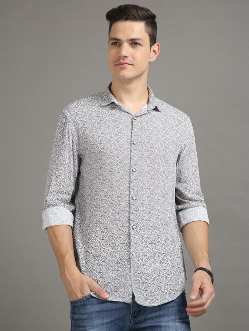 mens paisley casual shirt - 20344543 - Very Small Image - 1