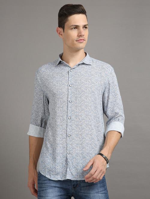 mens paisley casual shirt - 20344546 - Very Small Image - 1
