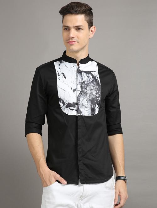 mens tie & dye casual shirt - 20344596 - Very Small Image - 1