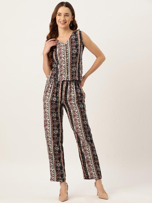 women multi colored top and trouser set co-ord - 20345005 - Very Small Image - 1