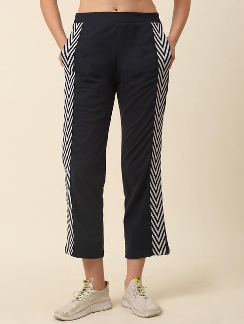 women black cotton track pant - 20345165 - Very Small Image - 1