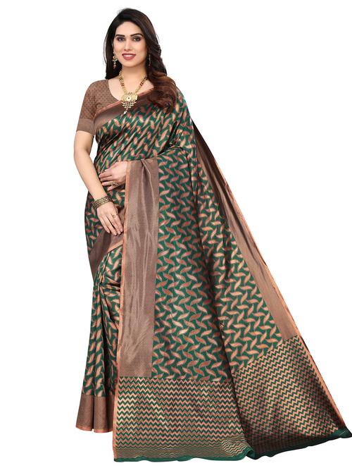 women zari work kanjivaram saree - 20346369 - Very Small Image - 1