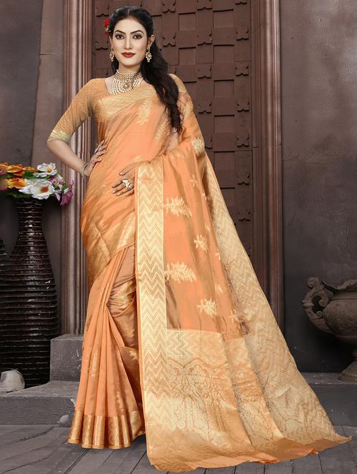 women's banarasi saree - 20346614 - Very Small Image - 1