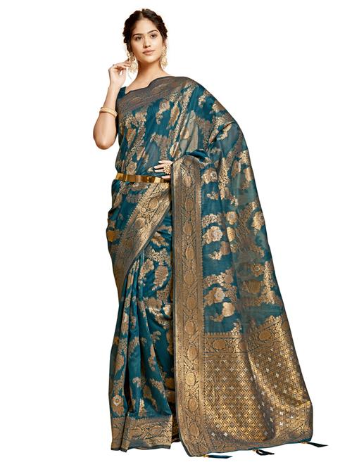 women zari work banarasi saree - 20348388 - Very Small Image - 1