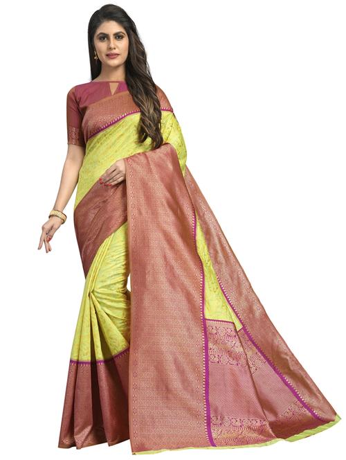 women zari work banarasi saree with blouse - 20348664 - Very Small Image - 1