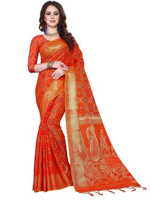 women's banarasi saree - 20348721 - Very Small Image - 1