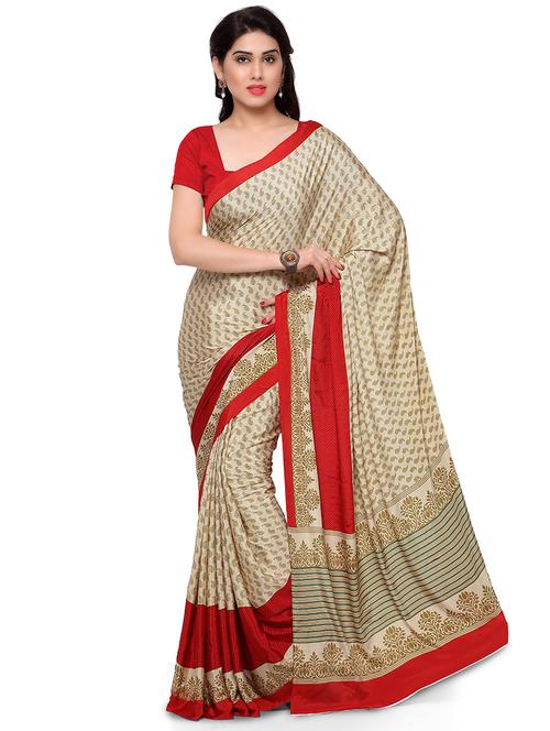 paisley printed saree with blouse - 20348932 - Very Small Image - 1