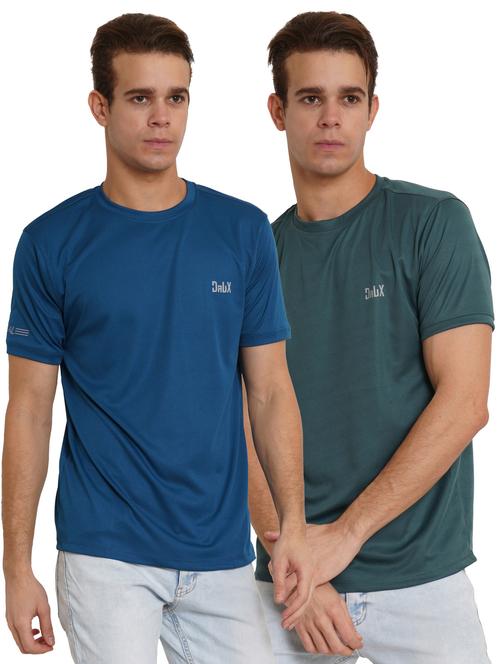 pack of 2 solid round neck t-shirt - 20351982 - Very Small Image - 1