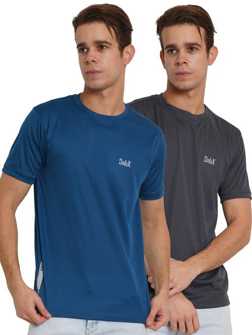 pack of 2 solid round neck t-shirt - 20352031 - Very Small Image - 1