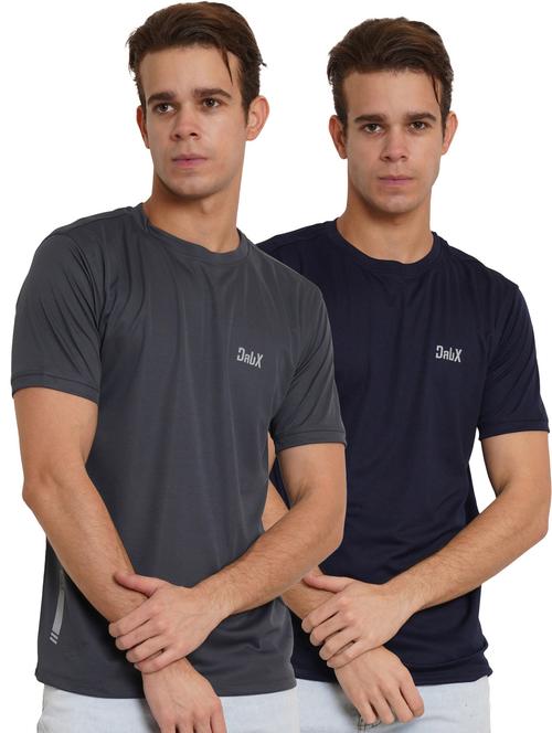pack of 2 solid round neck t-shirt - 20352040 - Very Small Image - 1