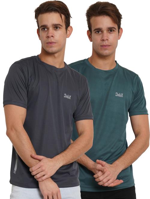 pack of 2 solid round neck t-shirt - 20352041 - Very Small Image - 1