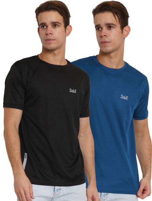 pack of 2 solid round neck t-shirt - 20352045 - Very Small Image - 1
