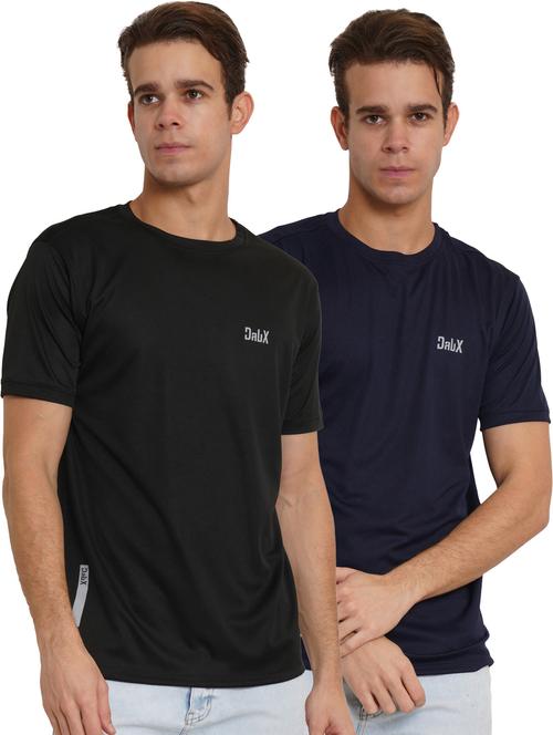 pack of 2 solid round neck t-shirt - 20352046 - Very Small Image - 1