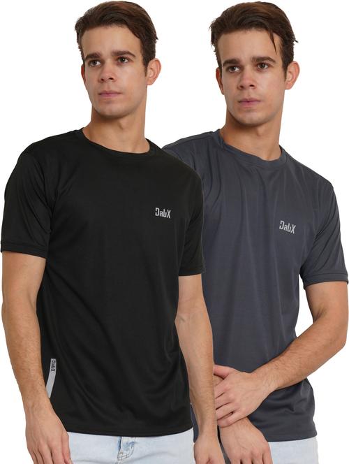 pack of 2 solid round neck t-shirt - 20352047 - Very Small Image - 1