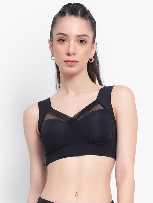 black nylon sports bra - 20352225 - Very Small Image - 1