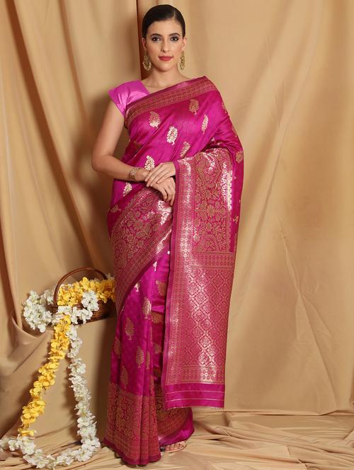 self design banarasi saree - 20358223 - Very Small Image - 1