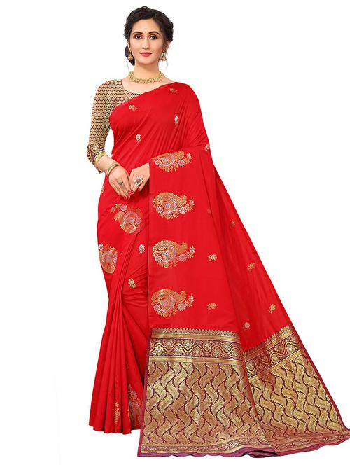 women zari work banarasi saree - 20358581 - Very Small Image - 1