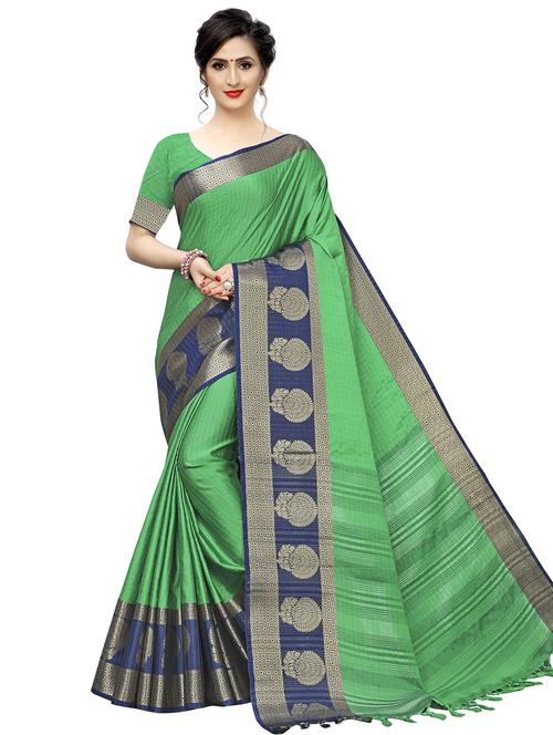 women zari work banarasi saree with blouse - 20358644 - Very Small Image - 1